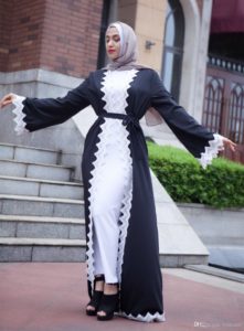 black-and-white-lace-abaya-islamic-women